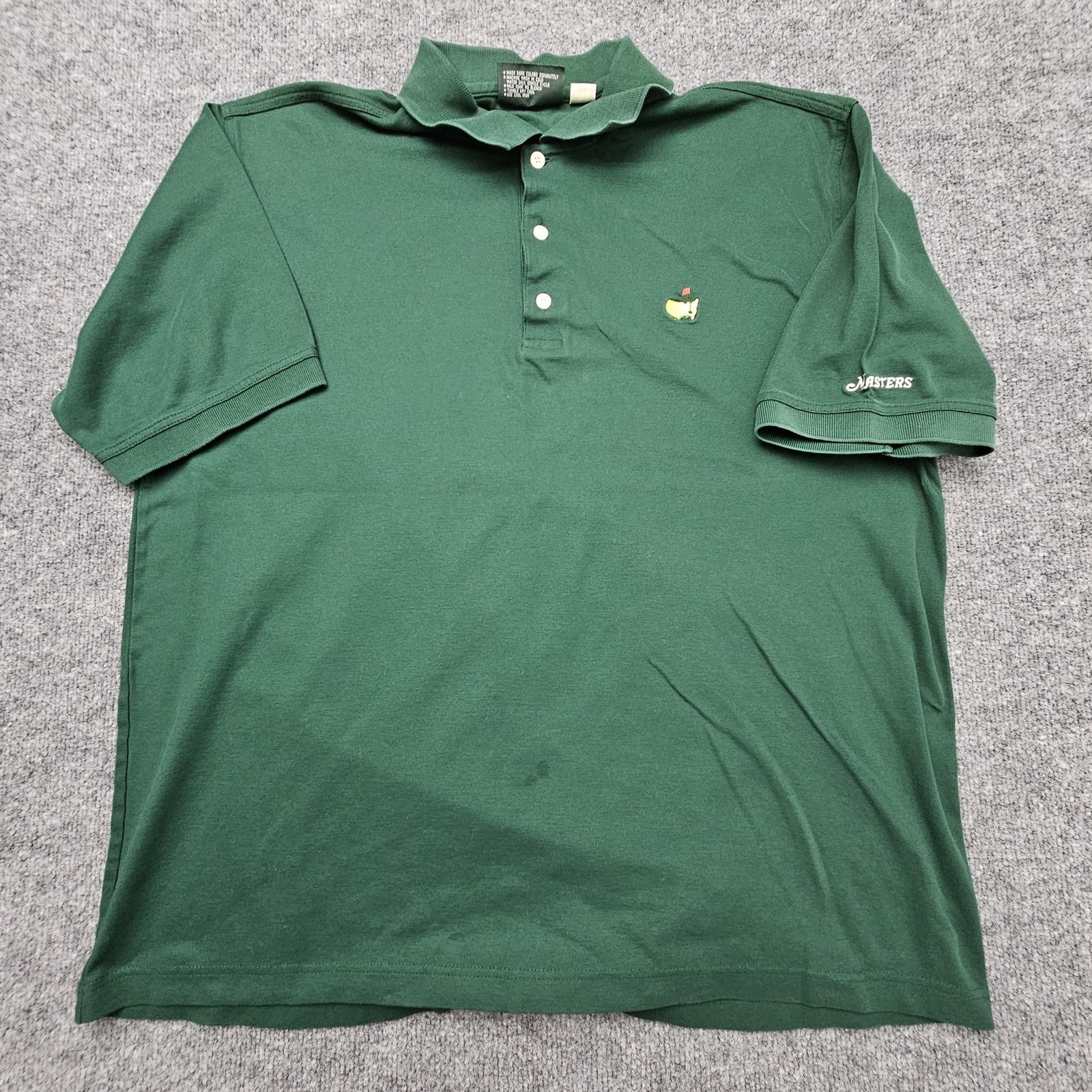 Masters Tournament Shirt Mens Xl Green Golf Polo Masters Collection Augusta
